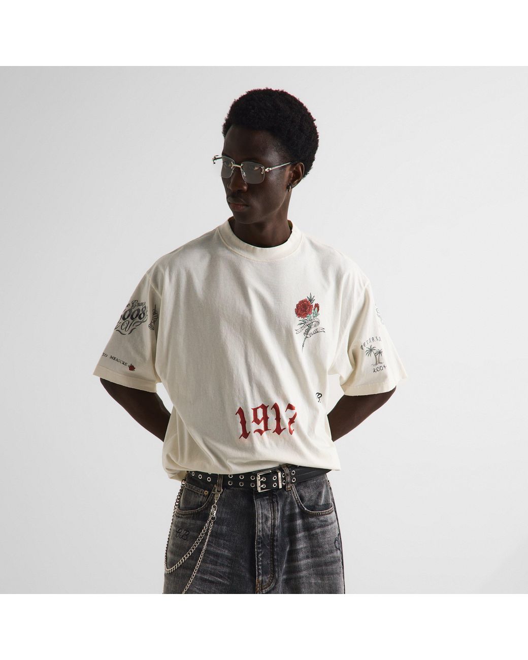 Balenciaga White Oversized Fit T-Shirt for men