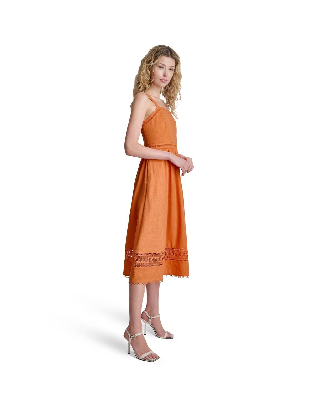 DKNY Orange Swing Dress