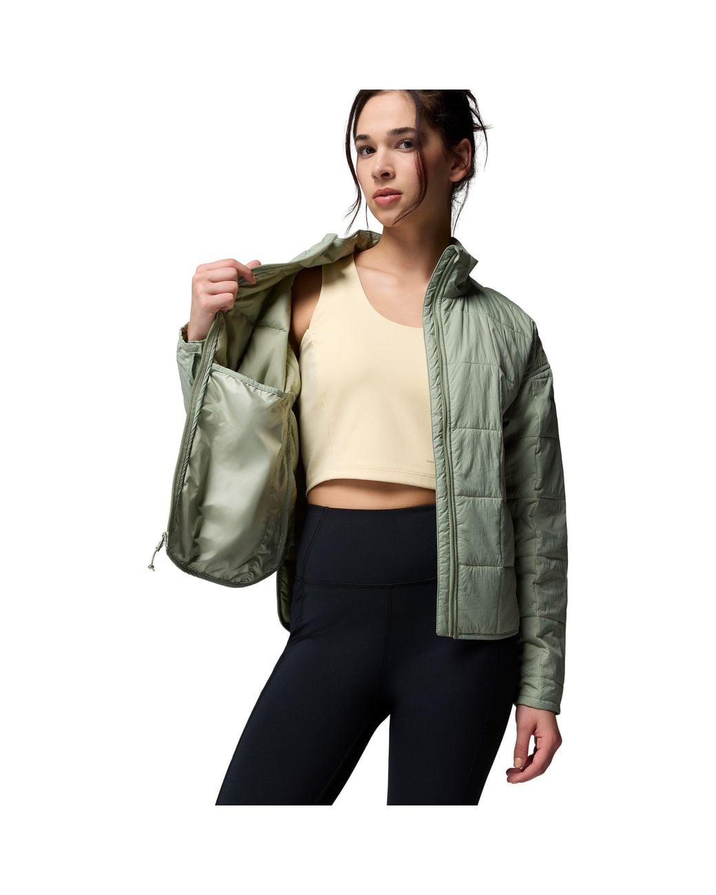 Columbia Green Quilted Jacket