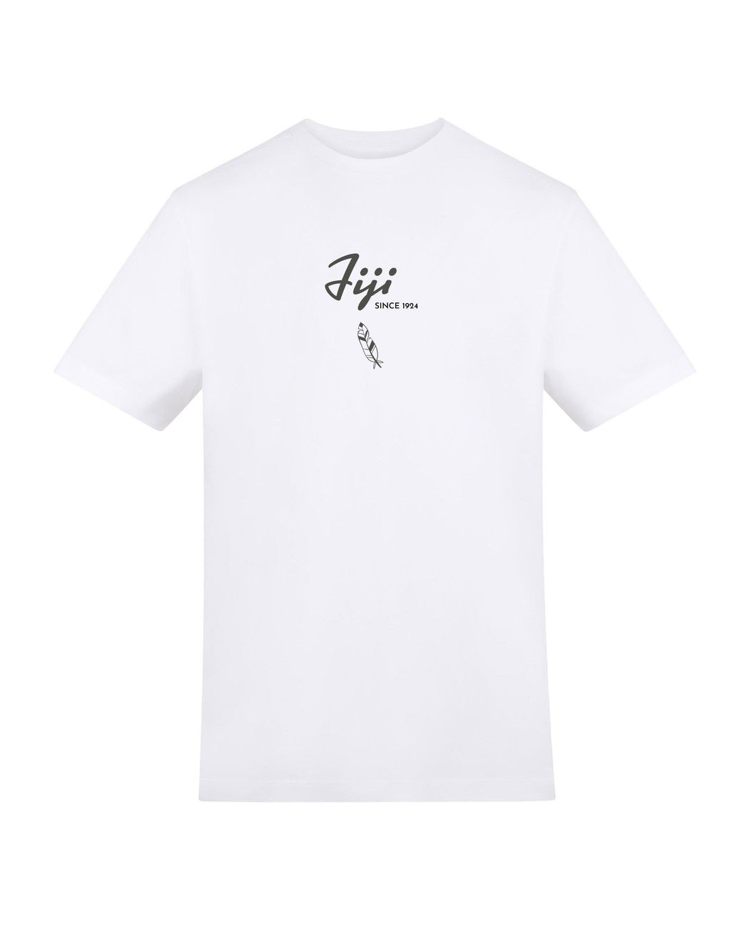AWD White Adults Printed Fiji Rugby Fan Tee
