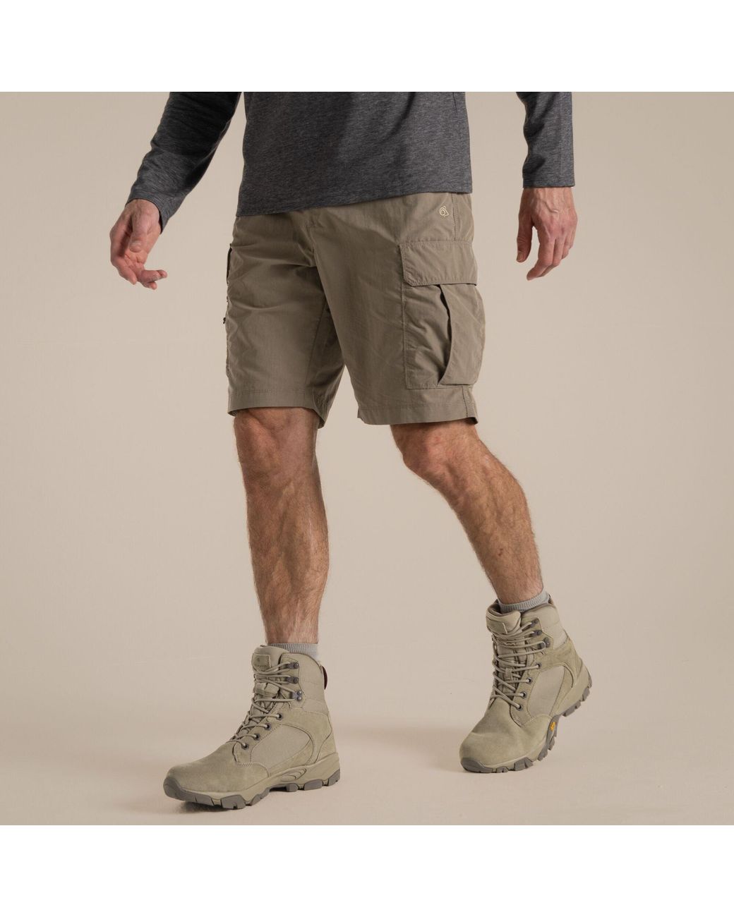 Craghoppers Natural Nosilife Iii Quick-Drying Cargo Trail Shorts for men