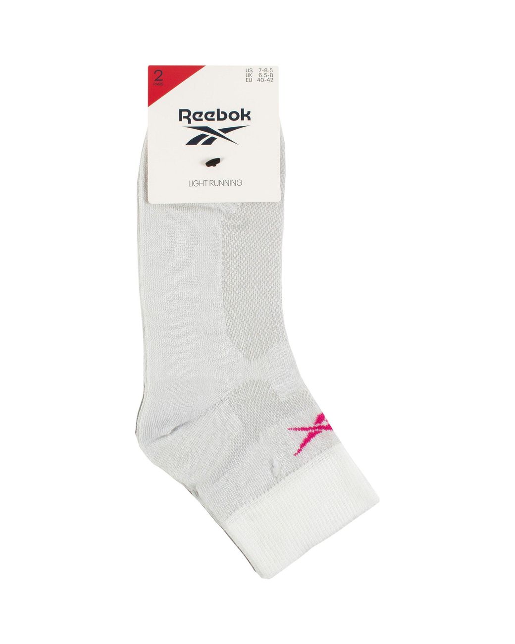 Reebok Gray Technical Sports Light Running Socks