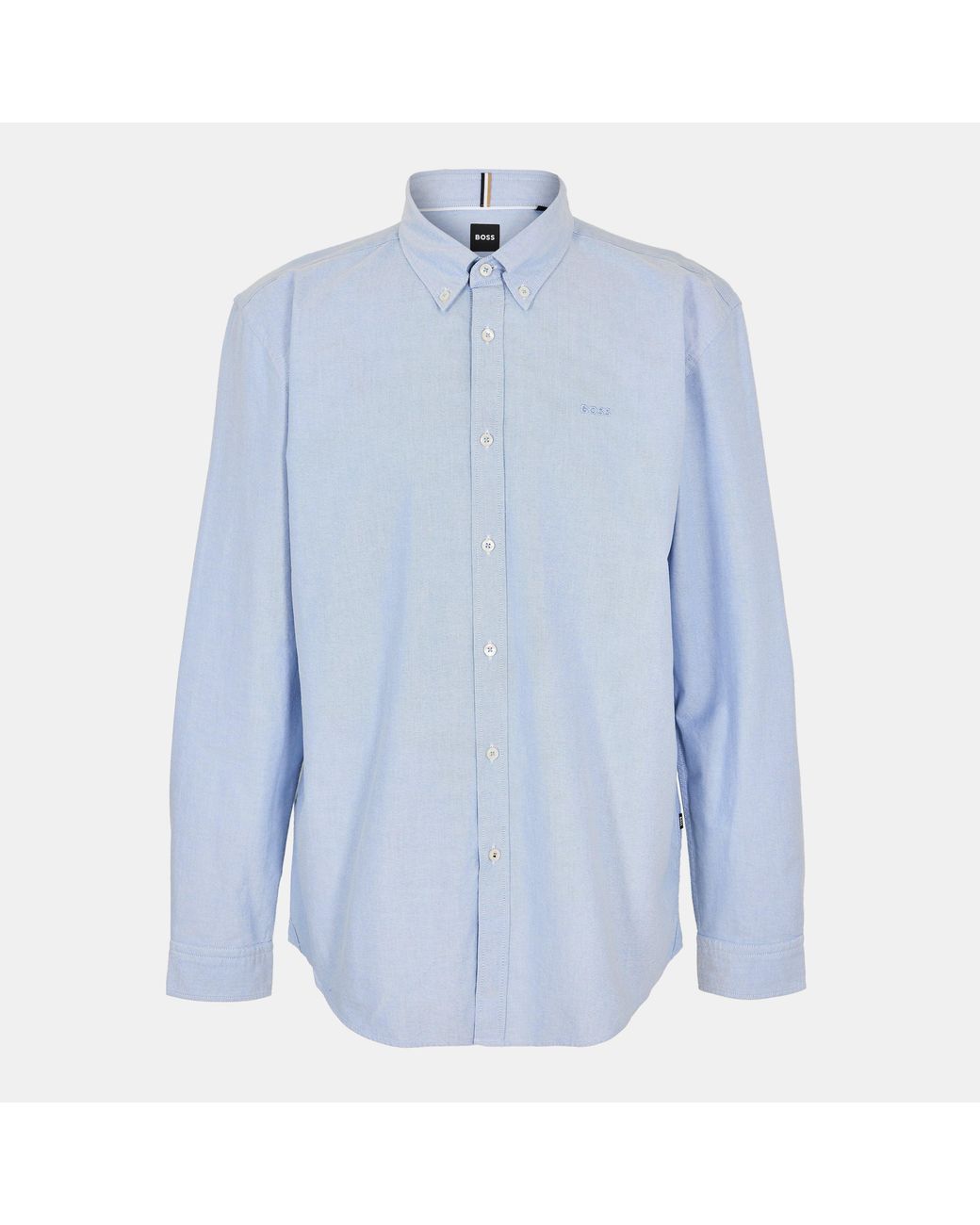 Boss Blue H-Roan Long Sleeve Plain Shirt for men