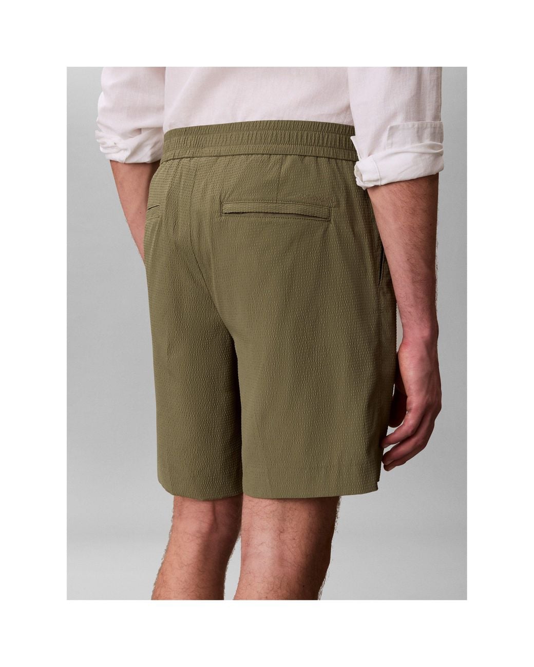 Calvin Klein Green Chino Shorts for men