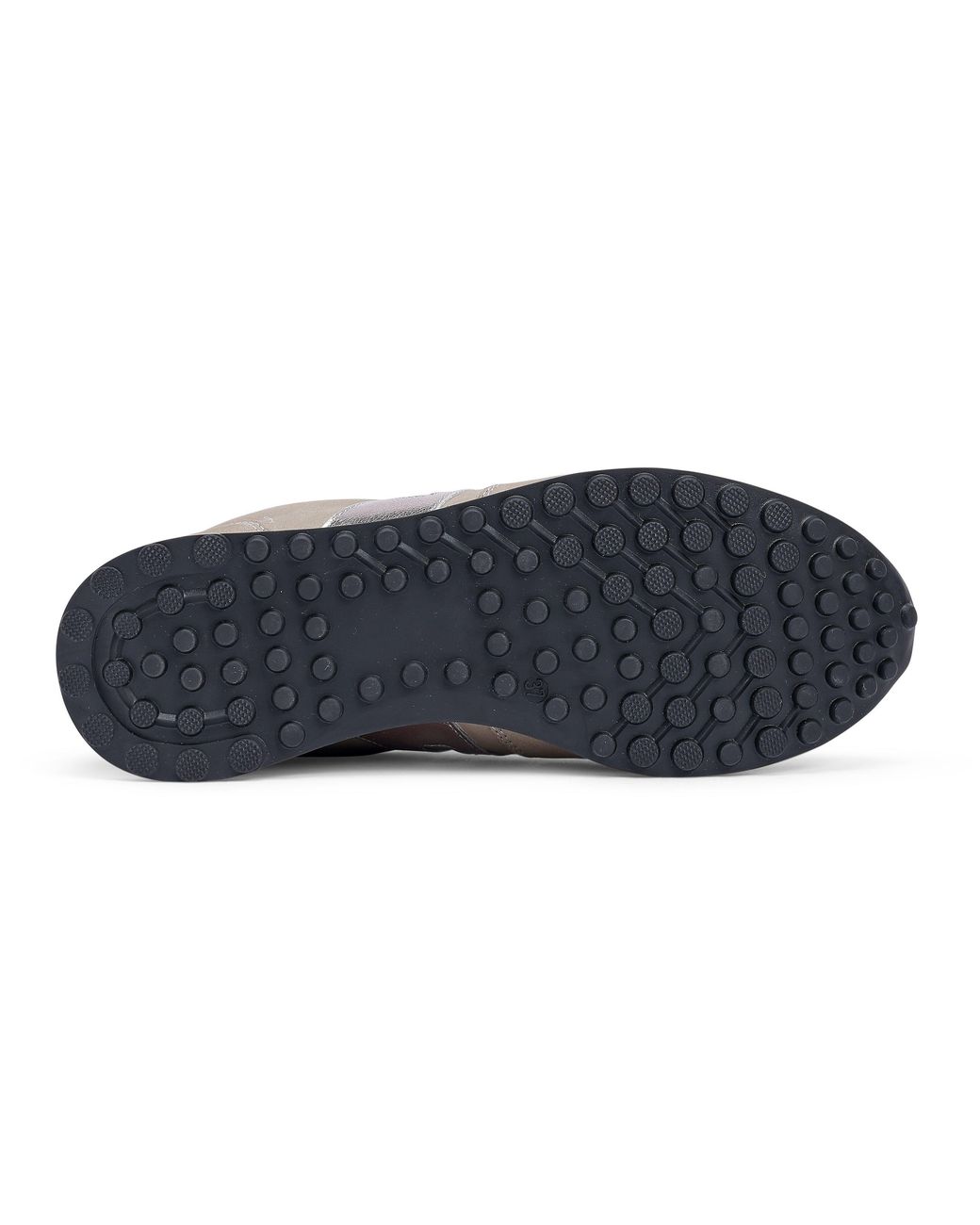 Hotter Gray Revival Leather Wide-Fit Low-Top Trainers