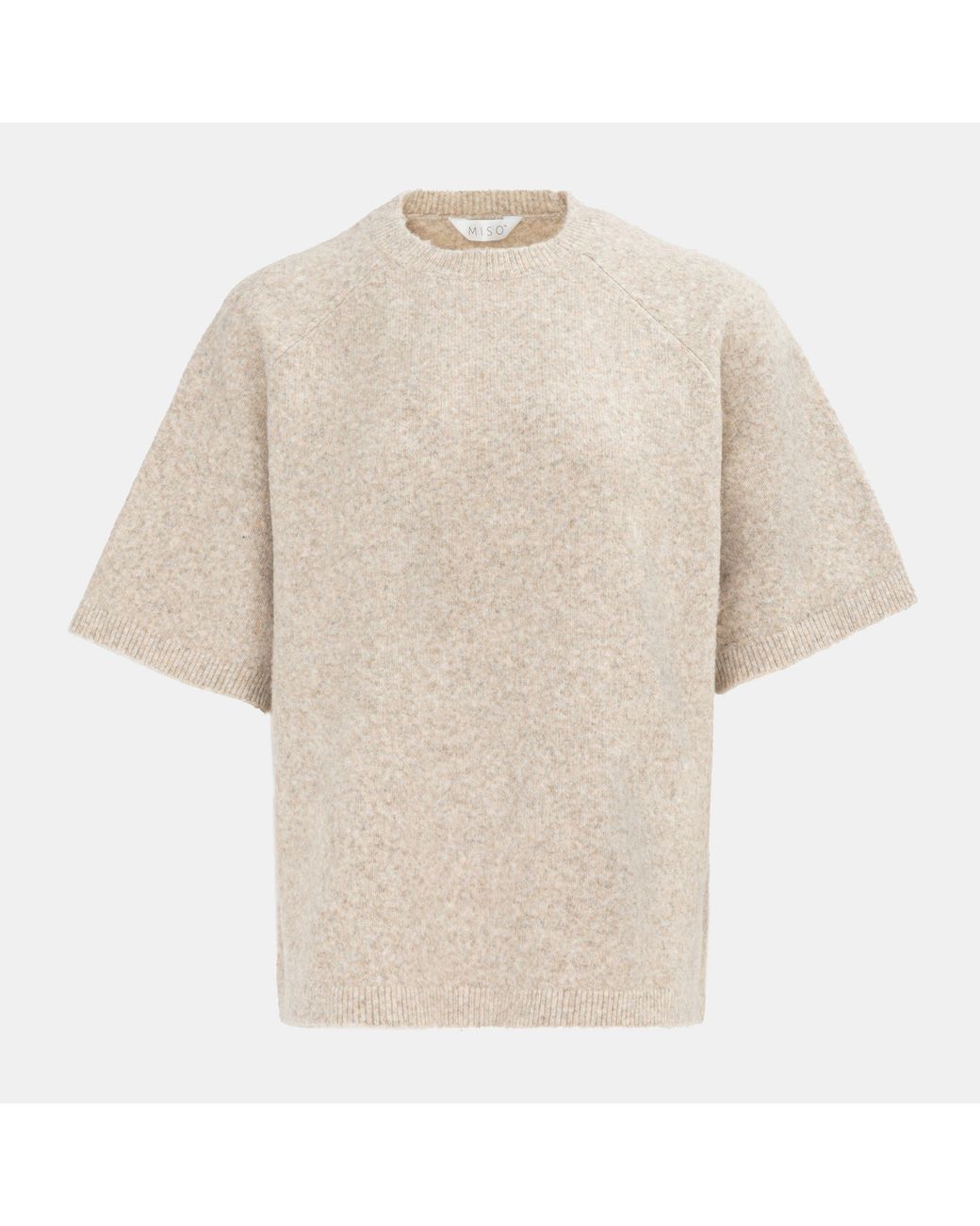 Miso Natural Short Sleeve Knit Tee