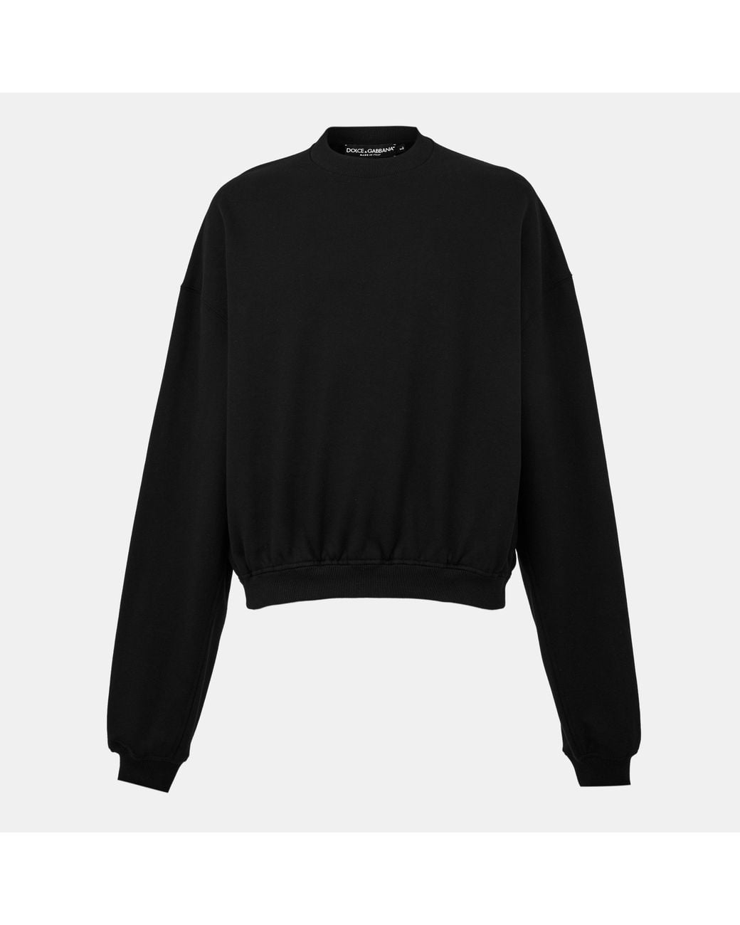 Dolce & Gabbana Black Crew Jumper for men