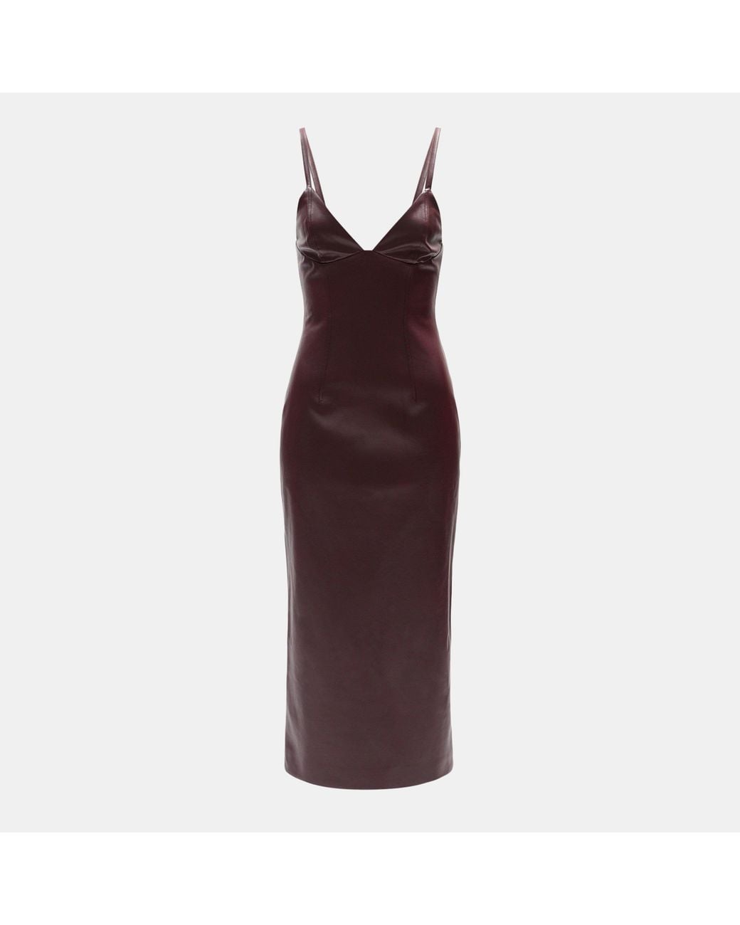 Bardot Purple Estine Midi Strappy Plunge Bodycon Dress