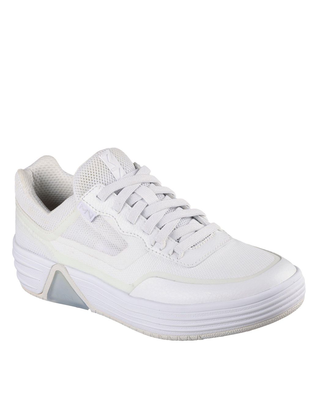 Skechers White Classic Low-Top Trainers