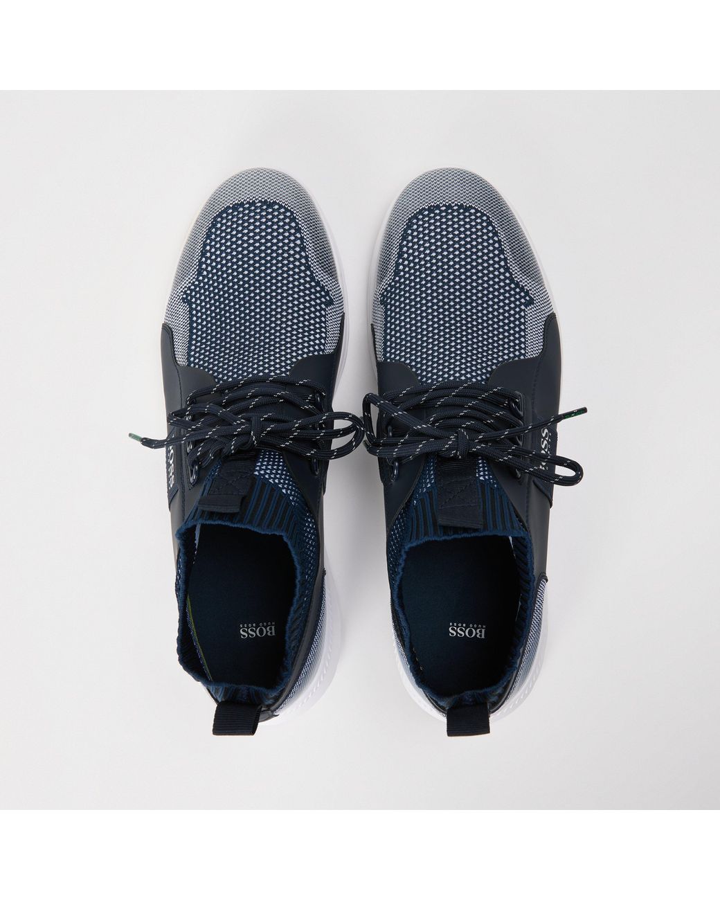 Boss Blue Monk Strap Shoes for men