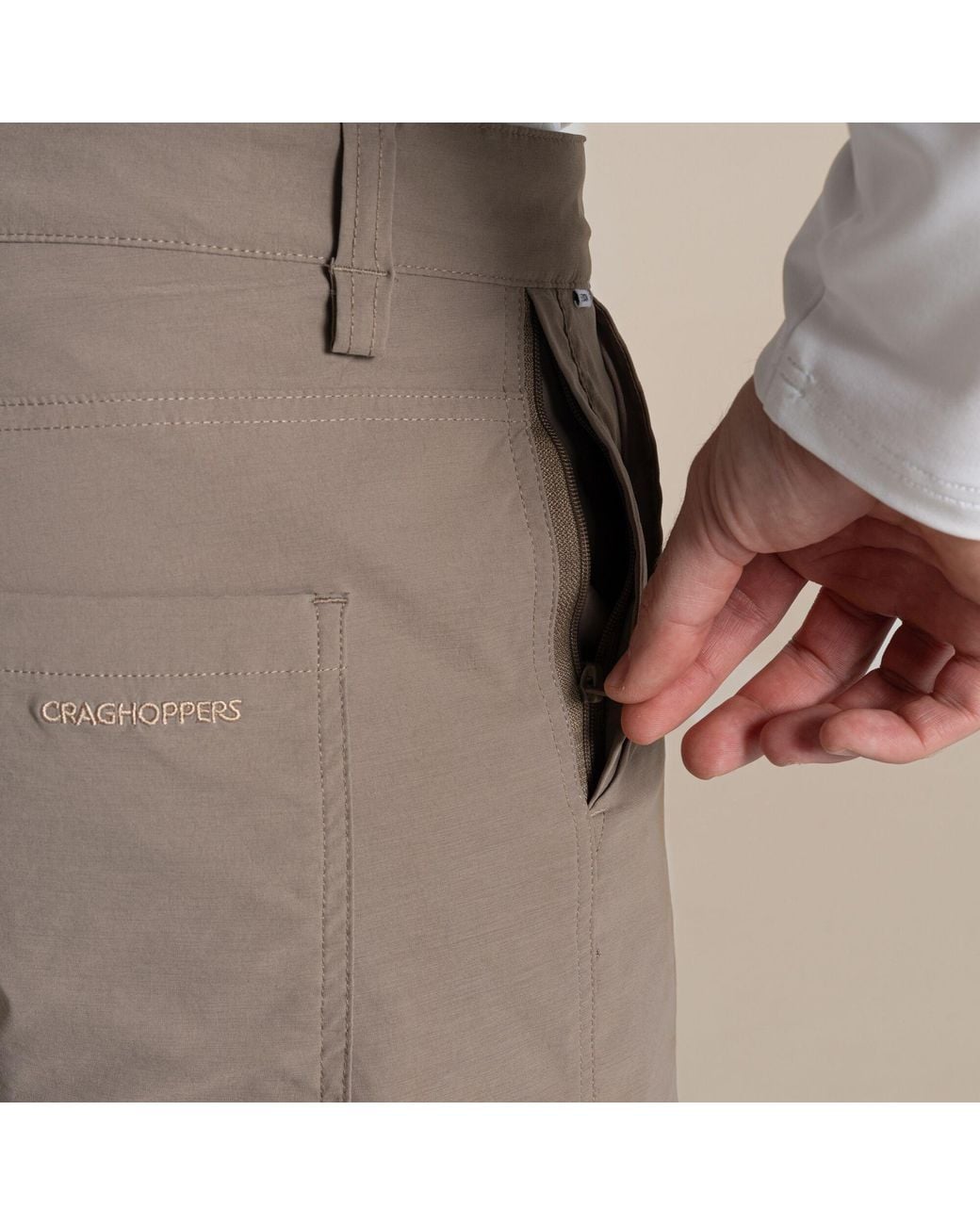Craghoppers Gray Nosilife Santos Ii Golf Trousers for men