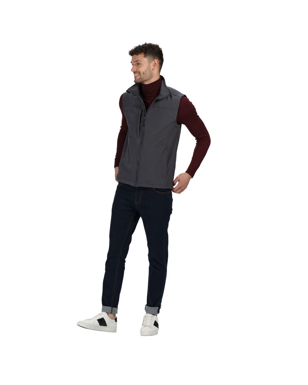Regatta Blue Flux Softshell Gilet for men