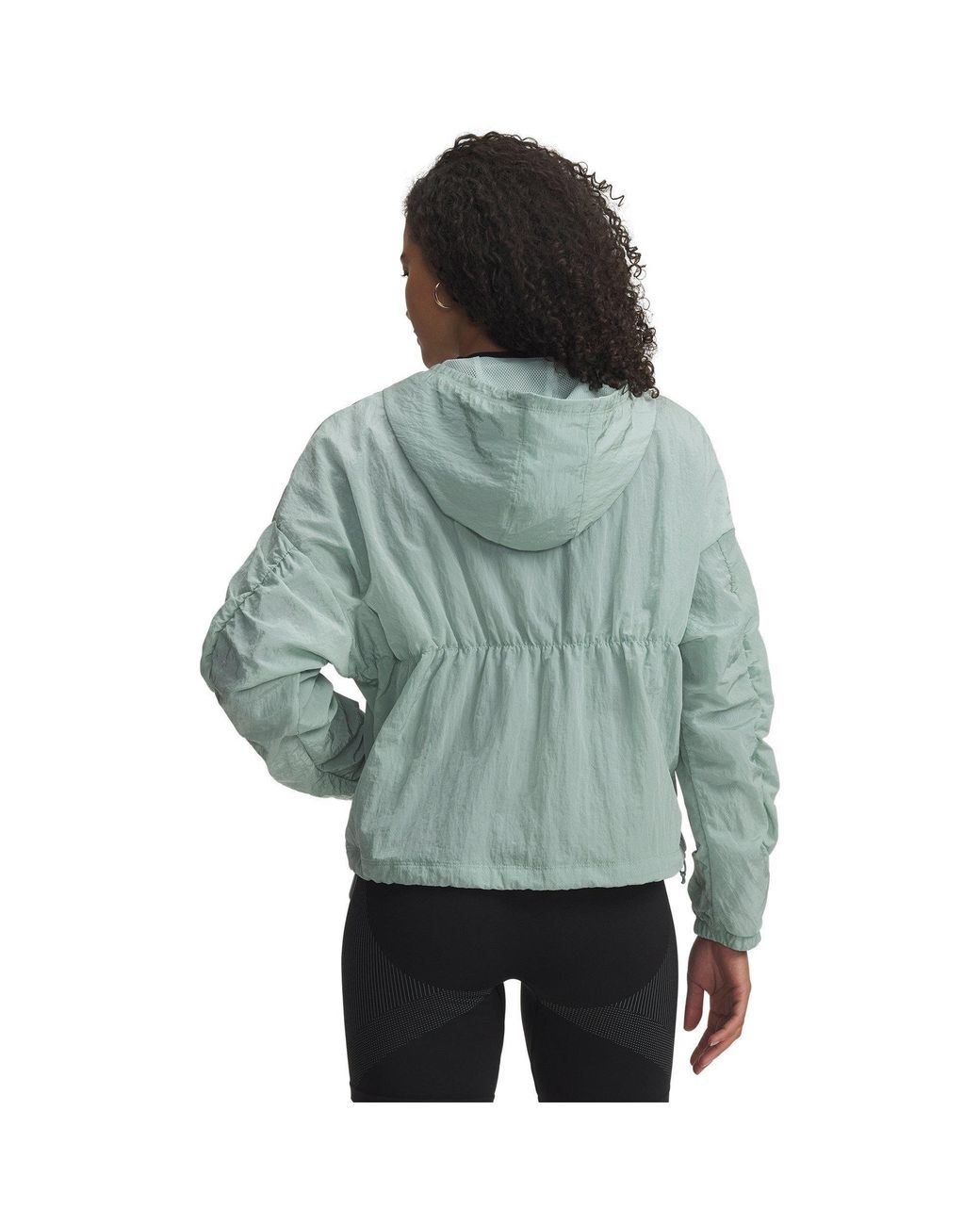 Under Armour Green Rival Woven Bungee Jacket