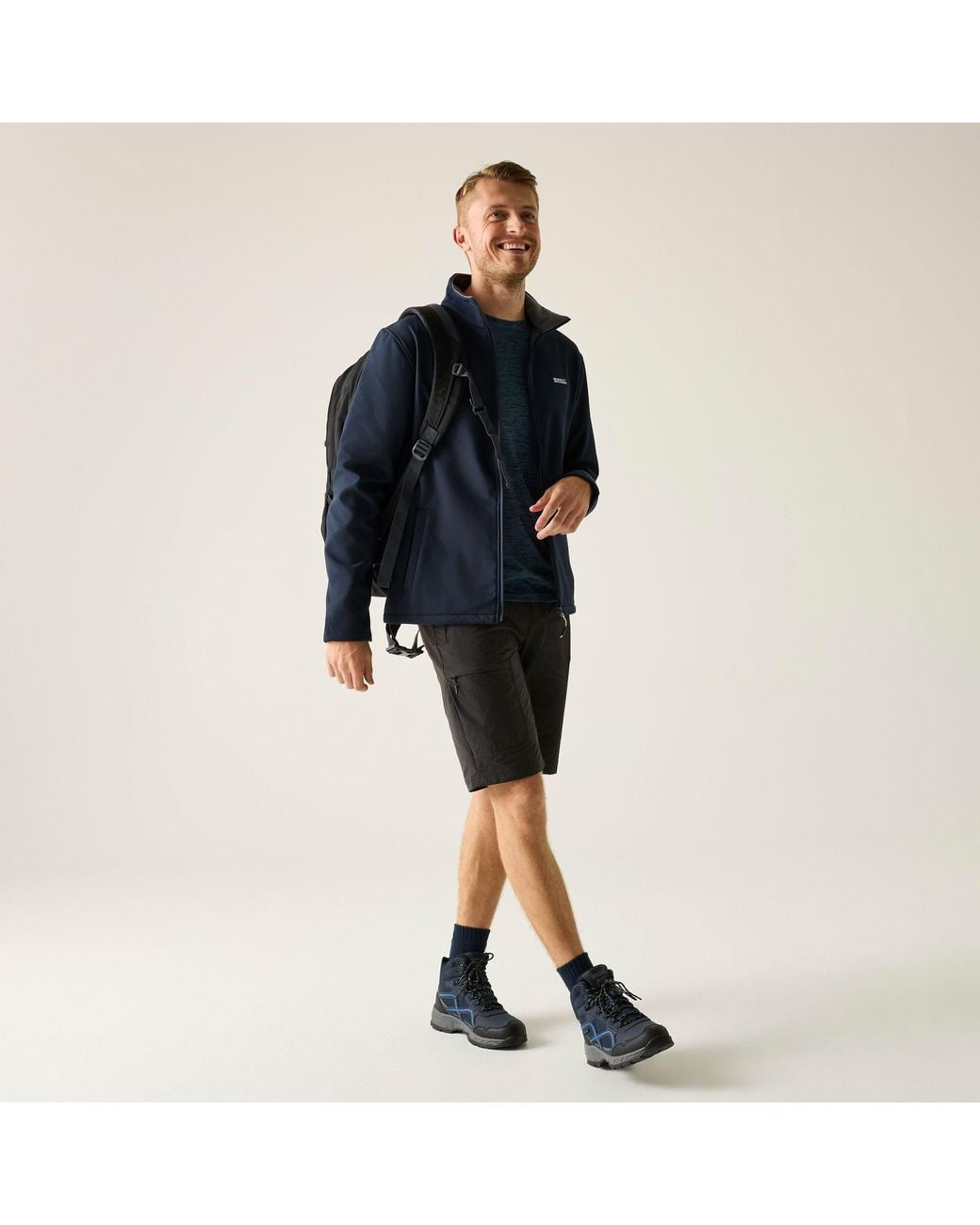 Regatta Blue Cera V Softshell Midlayer for men
