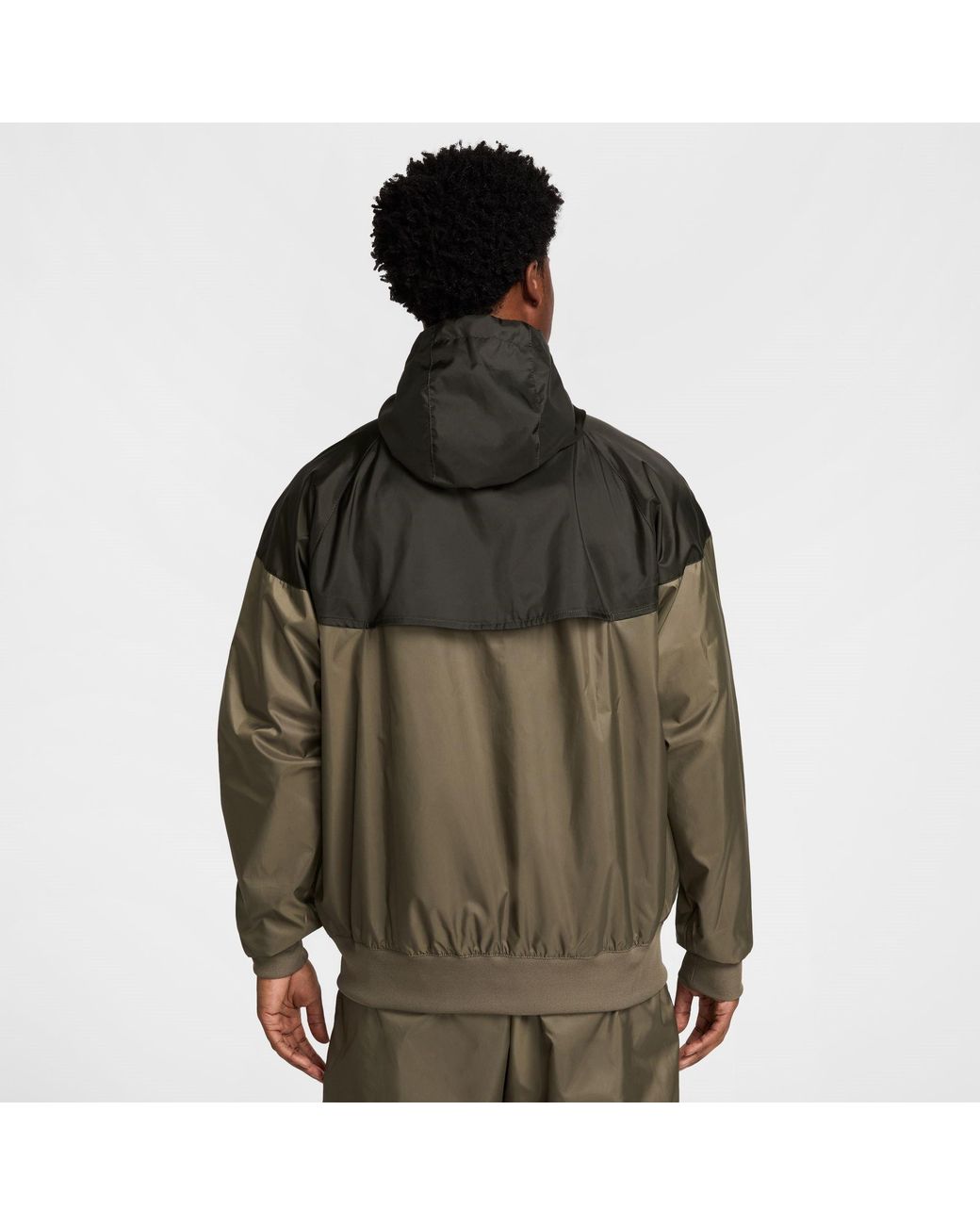 Nike Brown Windrunner Hooded Jacket for men