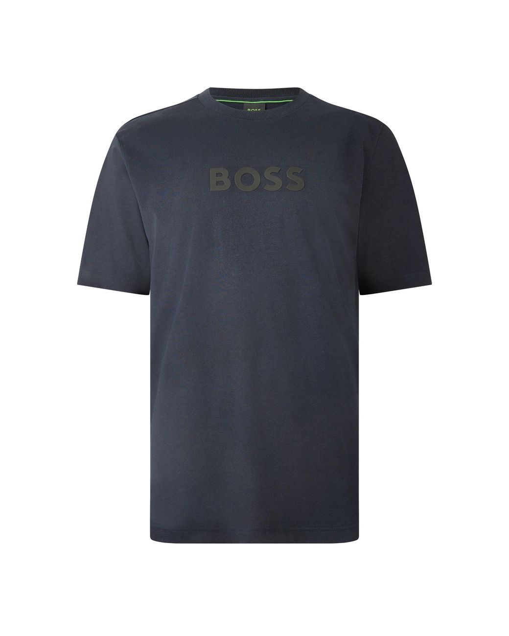 Boss Blue Ts Logo Cotton Crew-Neck Short-Sleeve T-Shirt for men
