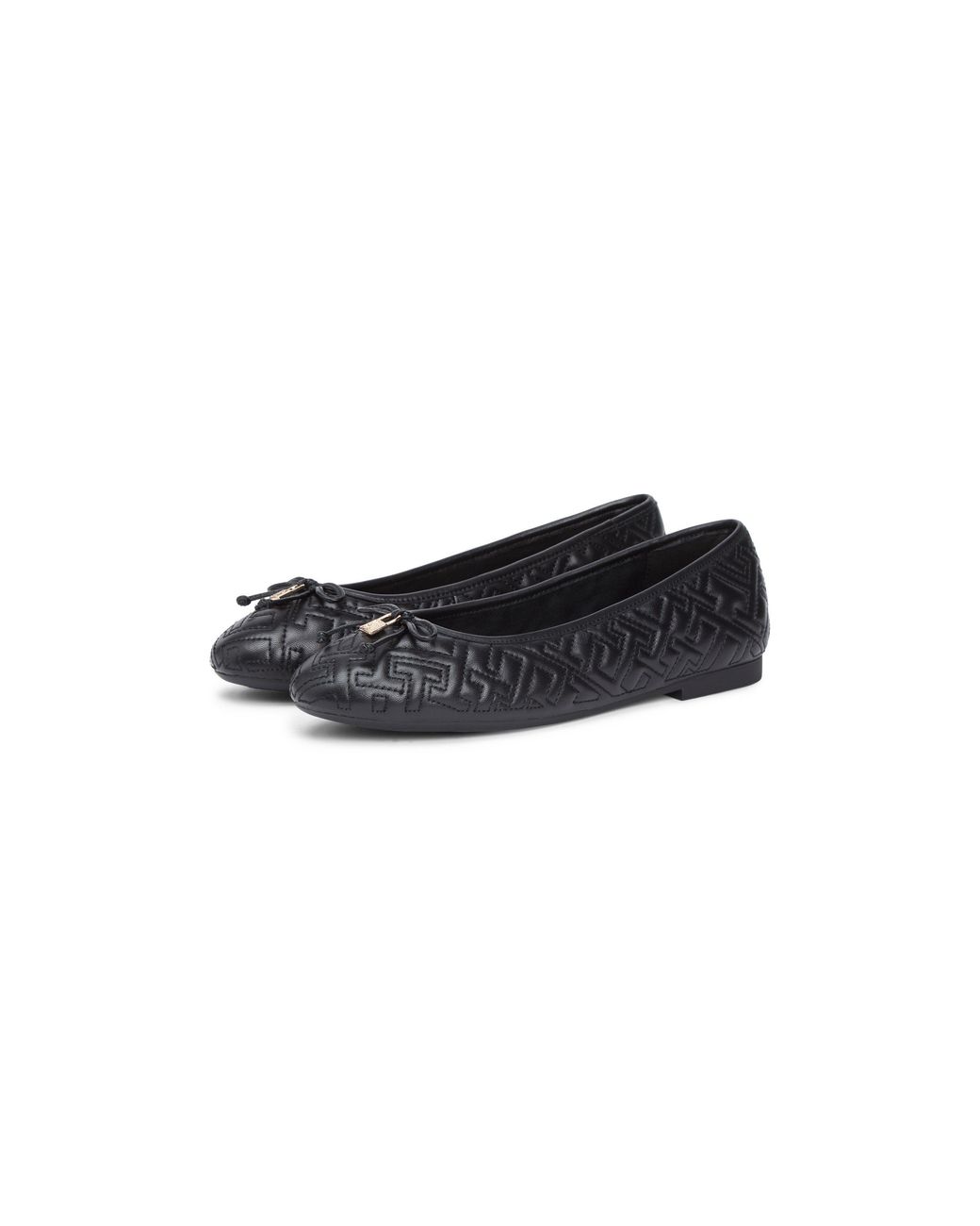 Tommy Hilfiger Blue Quilt Ballerina Ballet Pumps