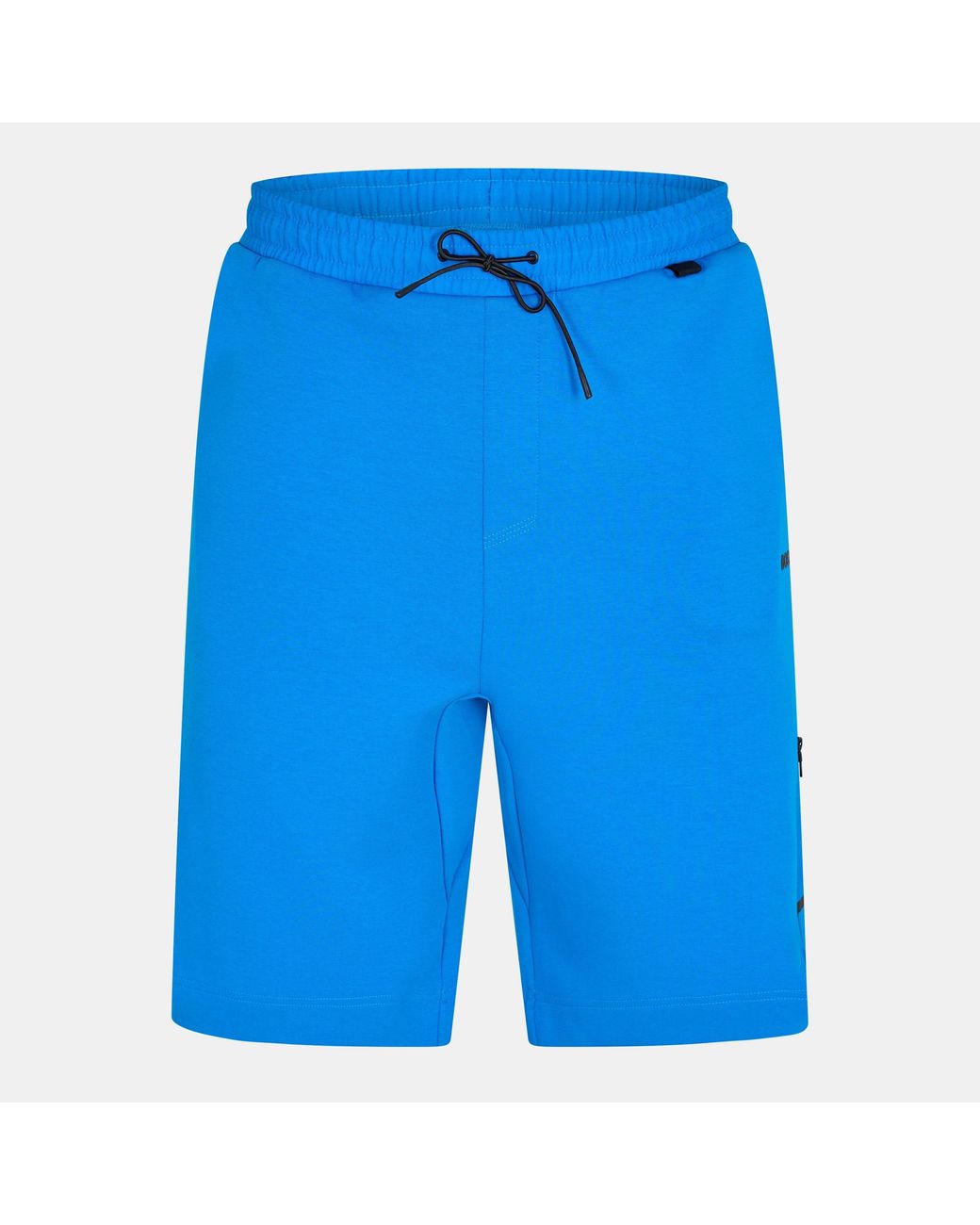 Boss Blue Hariq Fleece Jogger Shorts for men