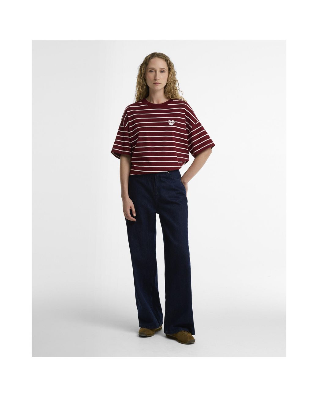 Barbour Red Ambleside Timeless Classics Cotton Long-Sleeve T-Shirt