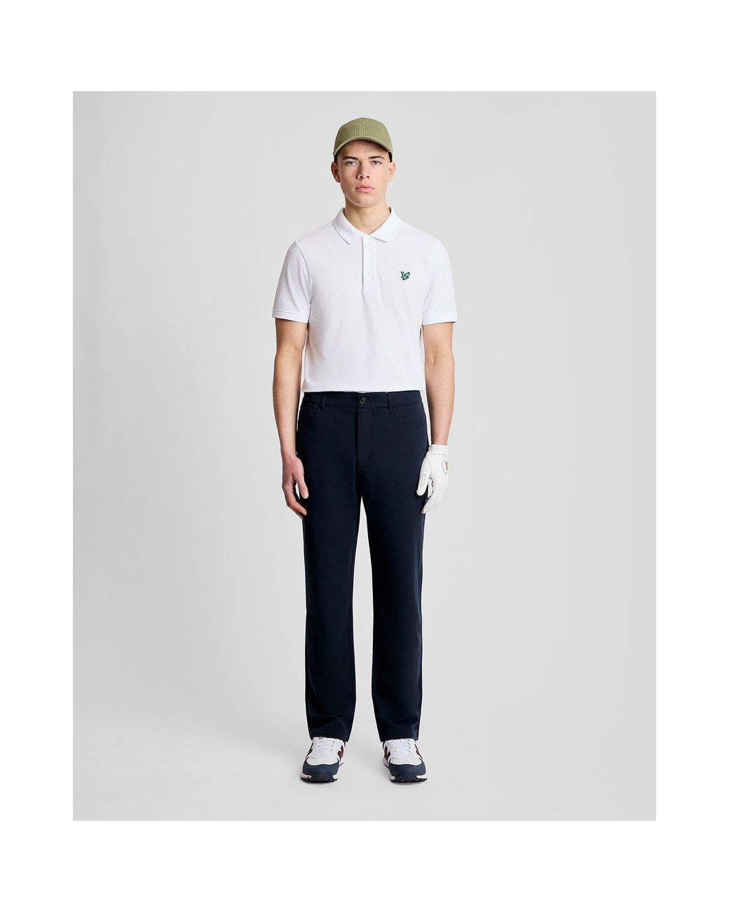 Lyle & Scott White Lyle & Scott Golf Eagle Polo Shirt for men