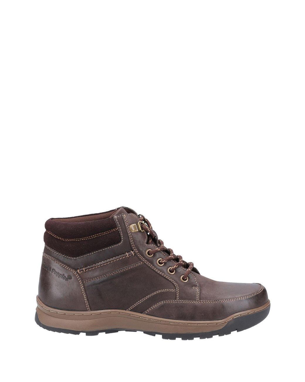 Hush Puppies Brown Grover Lace Boots for men