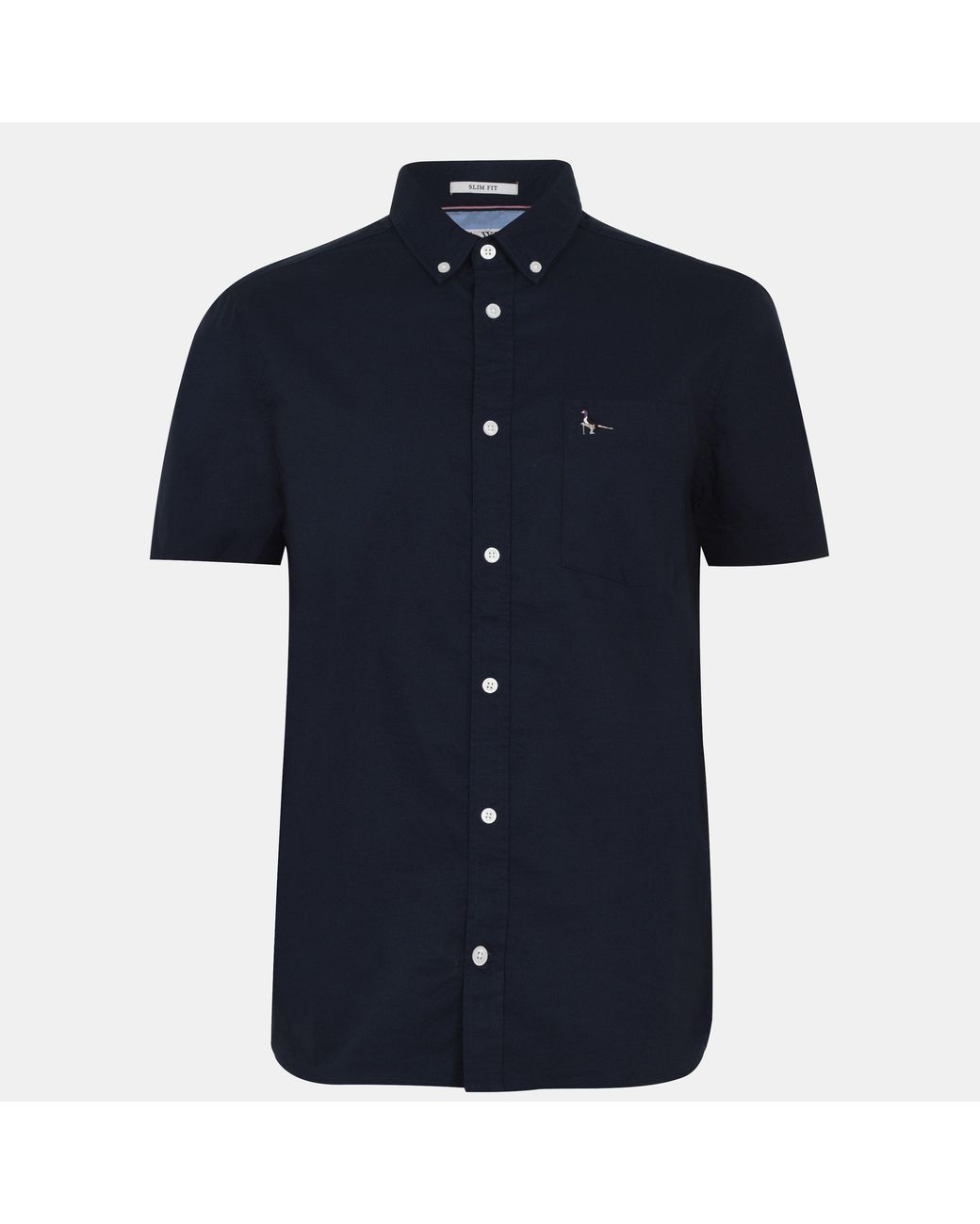 Jack Wills Blue Short Sleeve Oxford Shirt for men