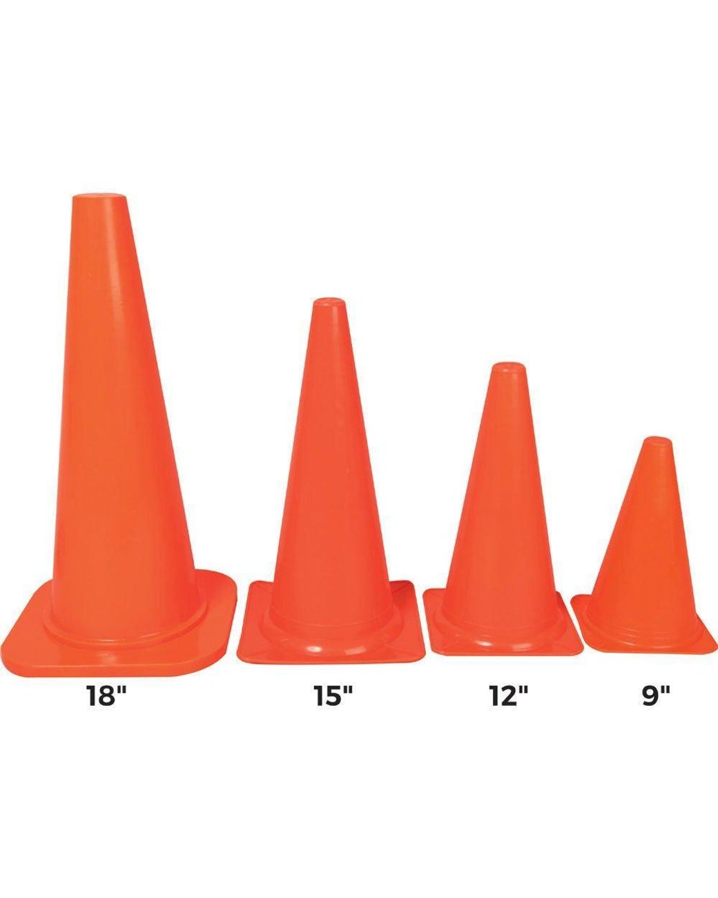 Albion Orange Training Traffic Cones (Set Of 4)