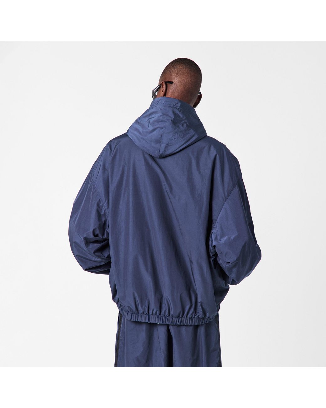 Balenciaga Blue Bal Tech Reverse Weather Resistant Softshell Jacket for men