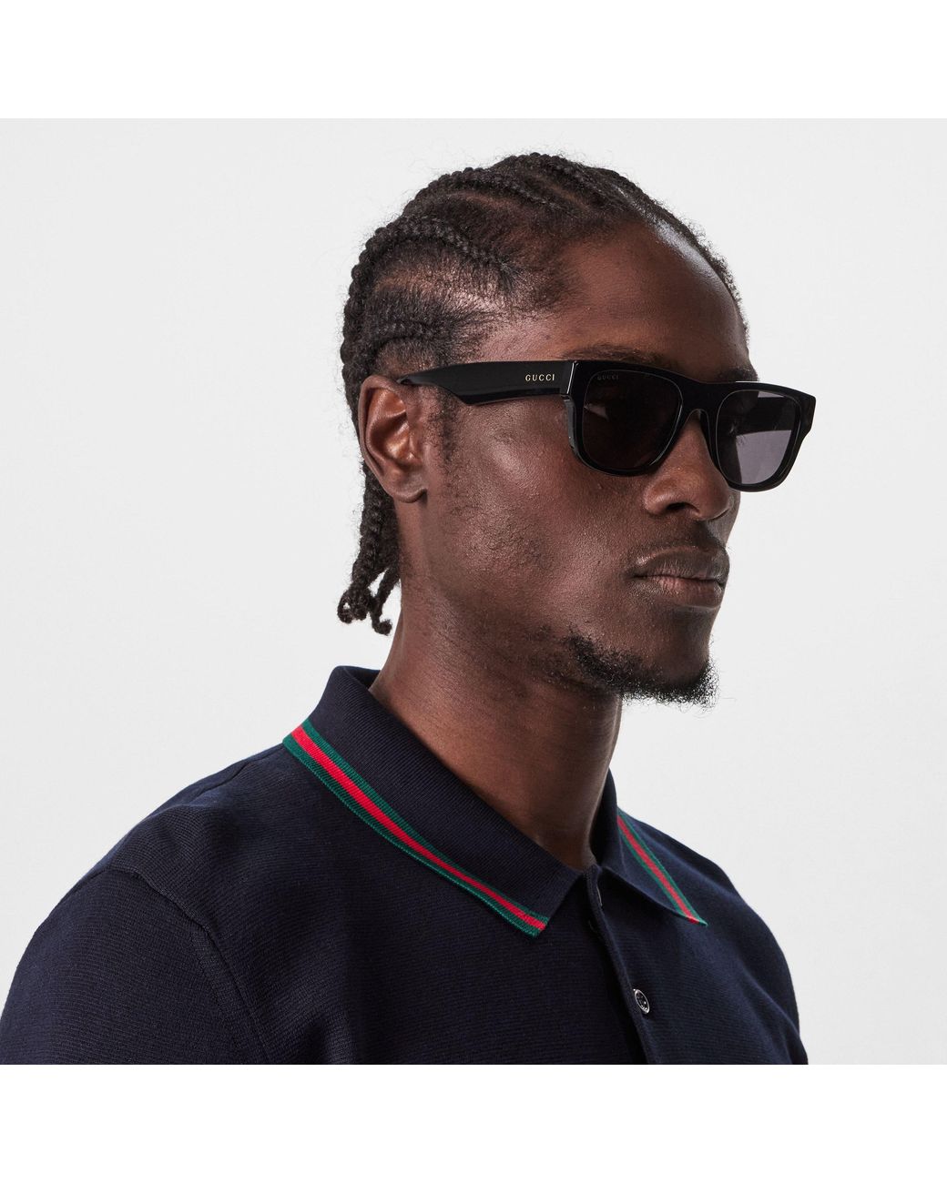 Gucci Gray Wayfarer Sunglasses for men