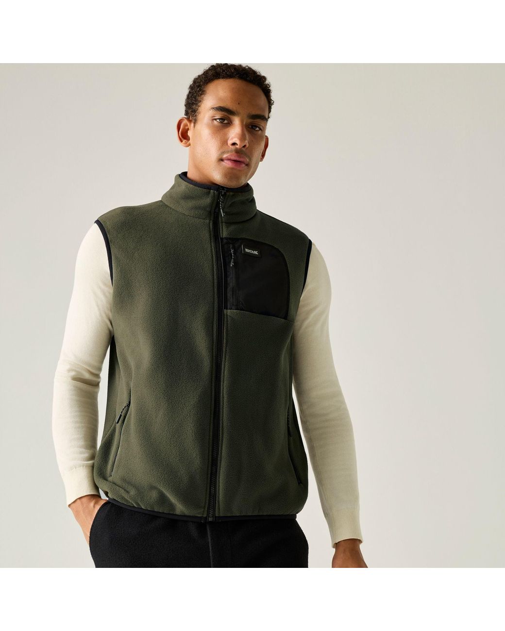 Regatta Black Frankie Fleece Gilet for men