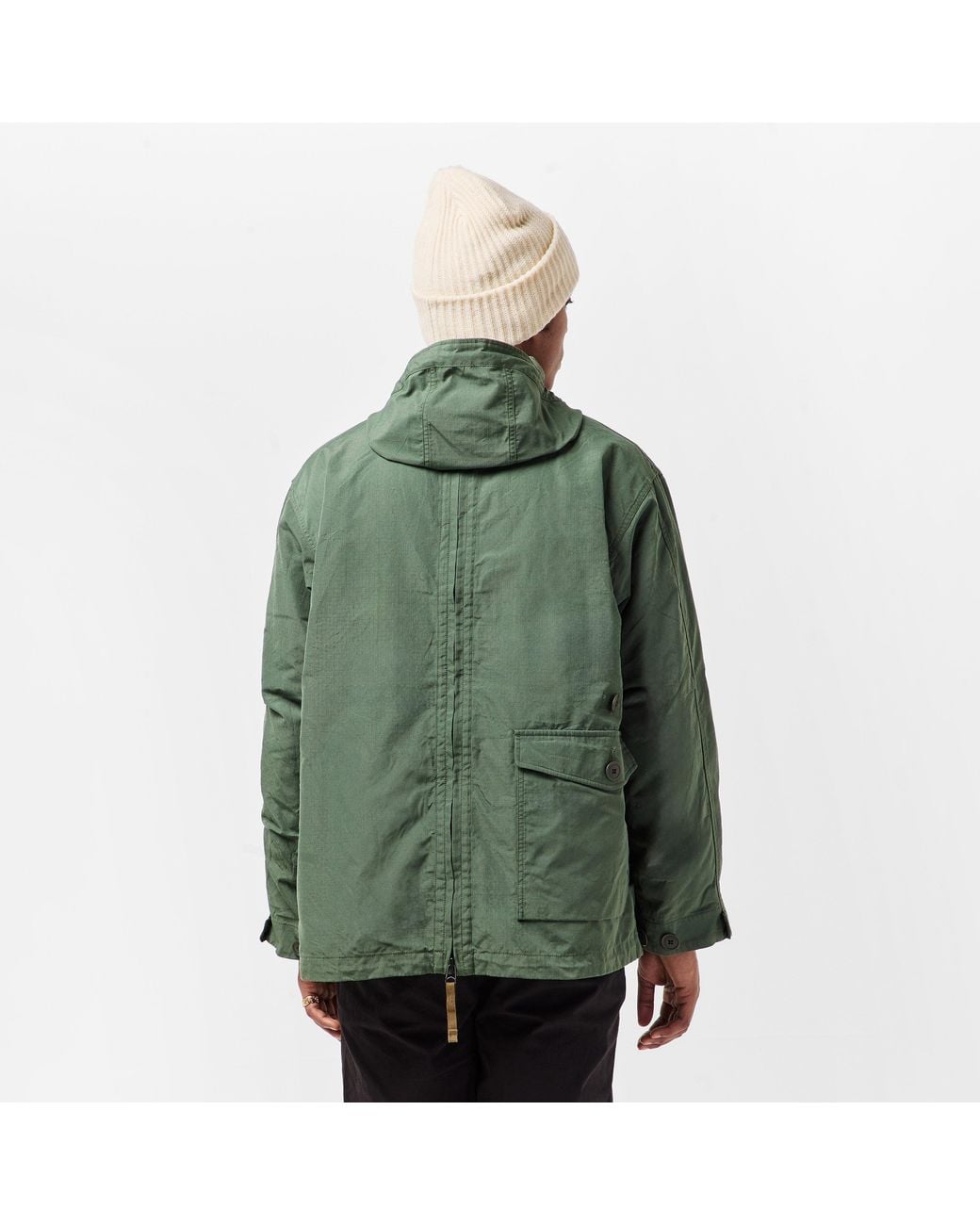 Snow Peak Green Takibi Rain Anorak for men