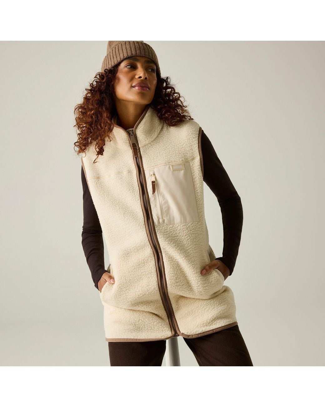 Regatta Brown Frankie Borg Longline Bodywarmer