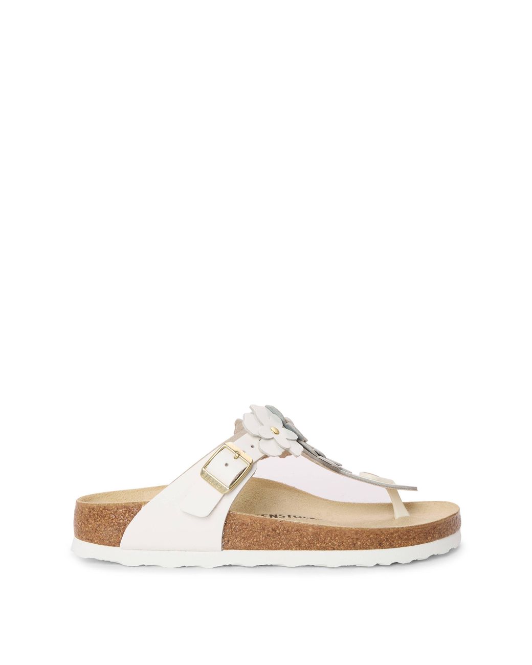 Birkenstock Natural Gizeh Floral Flat Sandal