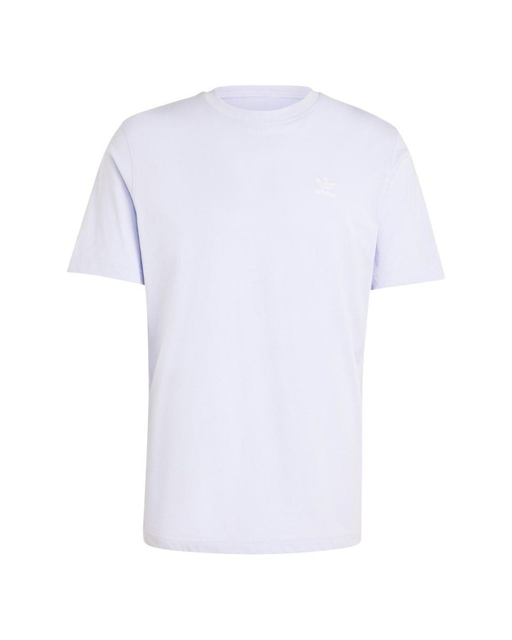 Adidas Originals White Trefoil Essentials T-Shirt for men