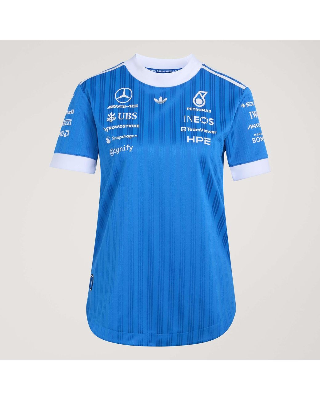 Adidas Originals Blue Mercedes Short-Sleeve Slim-Fit T-Shirt