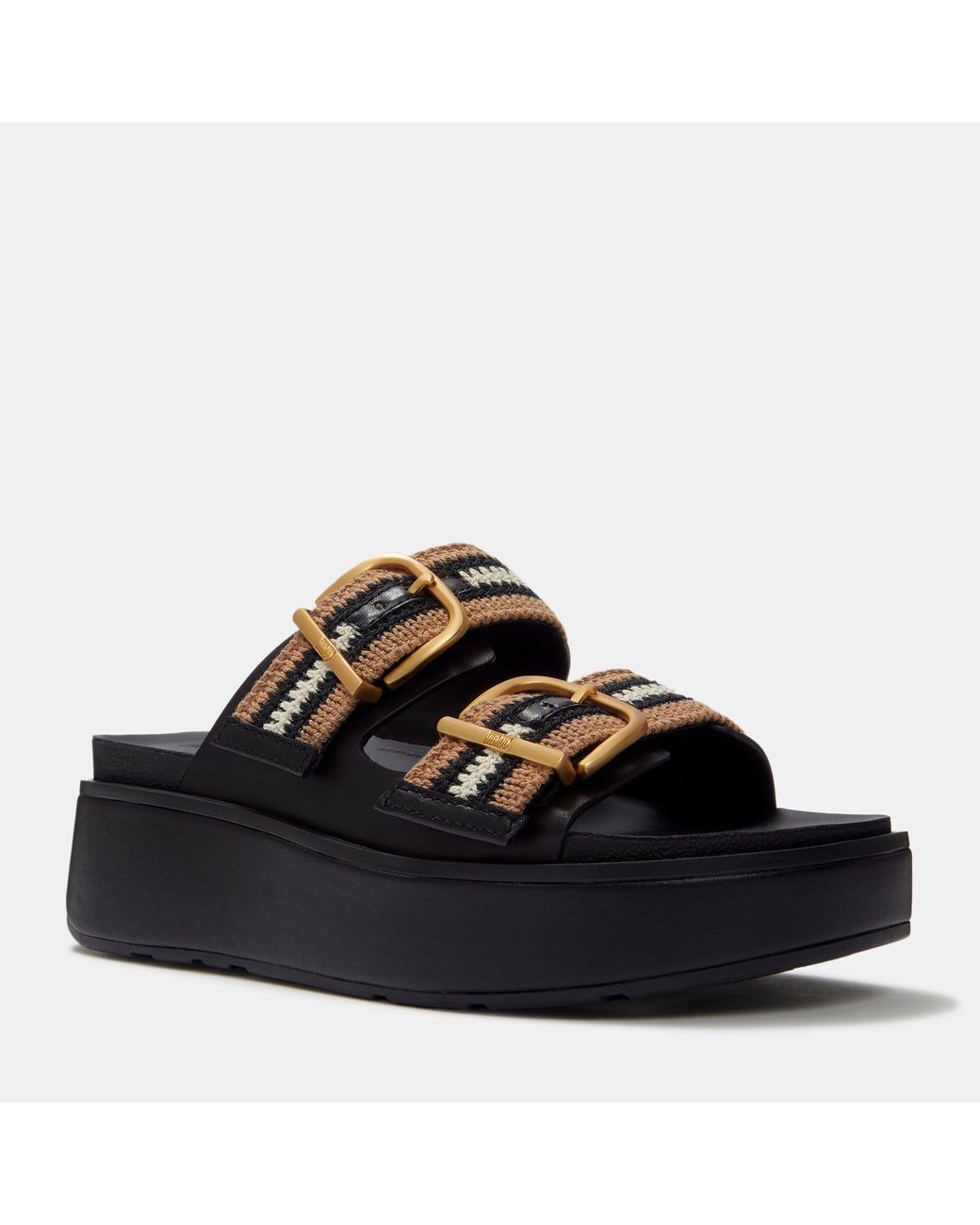 Fitflop Black Gen-Ff Max Buckle Slides