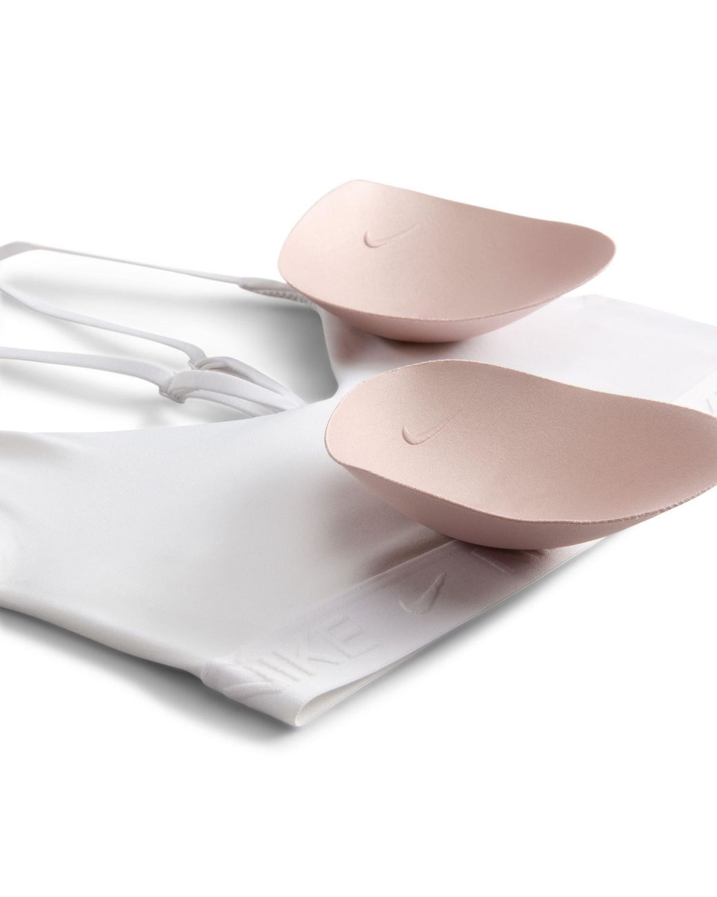 Nike White Indy Light-Support Padded Adjustable Sports Bra