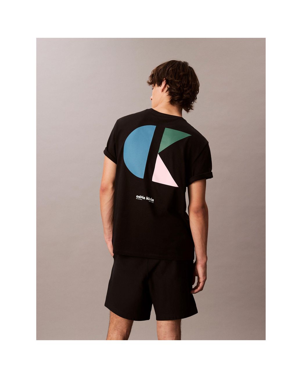 Calvin Klein Black Graphic Logo T-Shirt for men