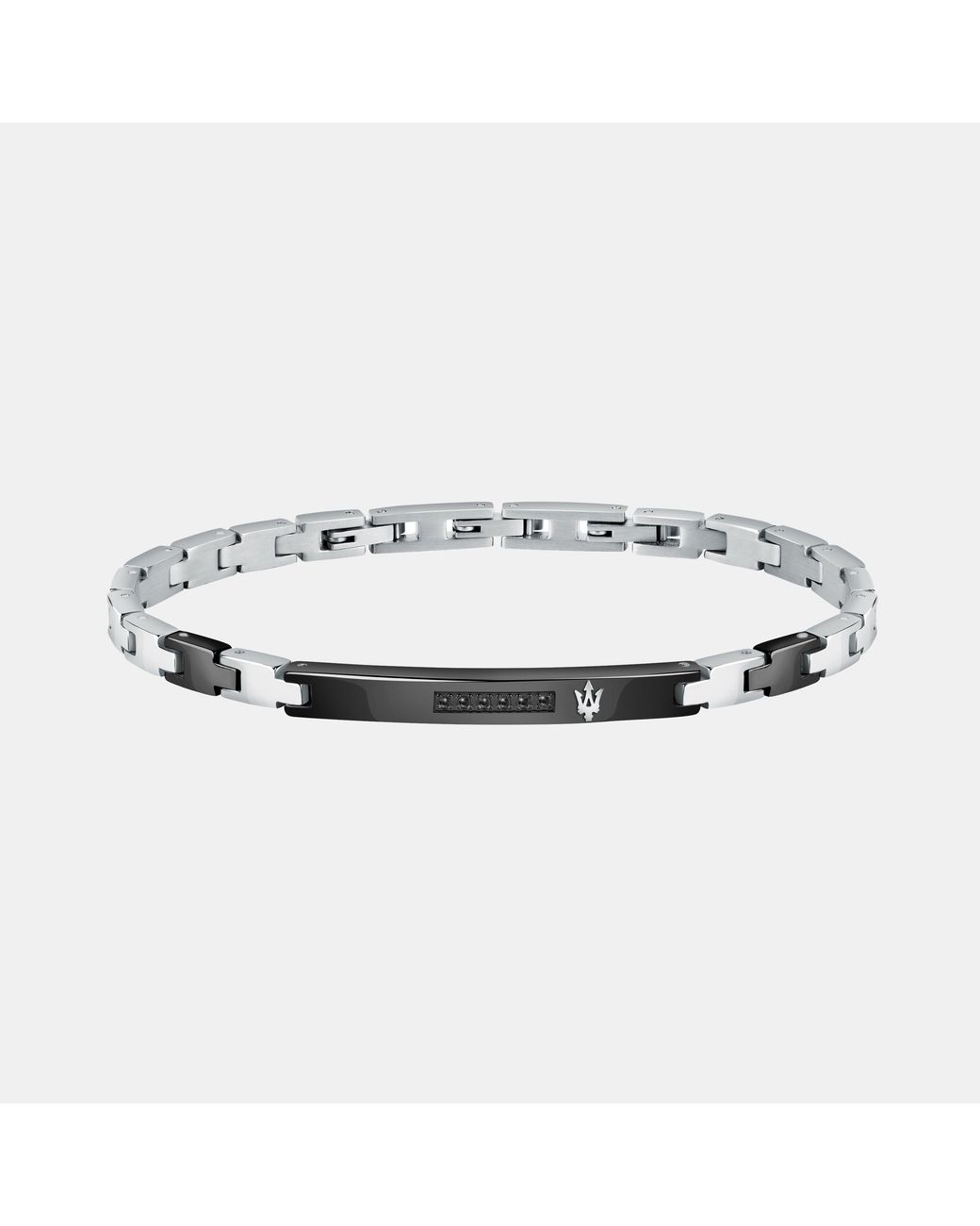Maserati Jewellery Metallic Maserat Chain Bracelets for men