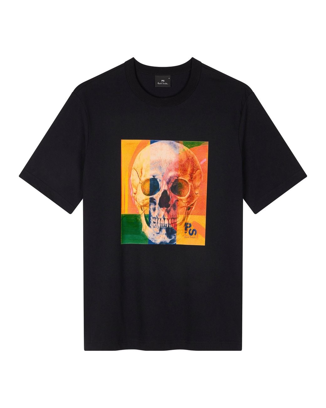 Paul Smith Black Skull Graphic Print T-Shirt for men
