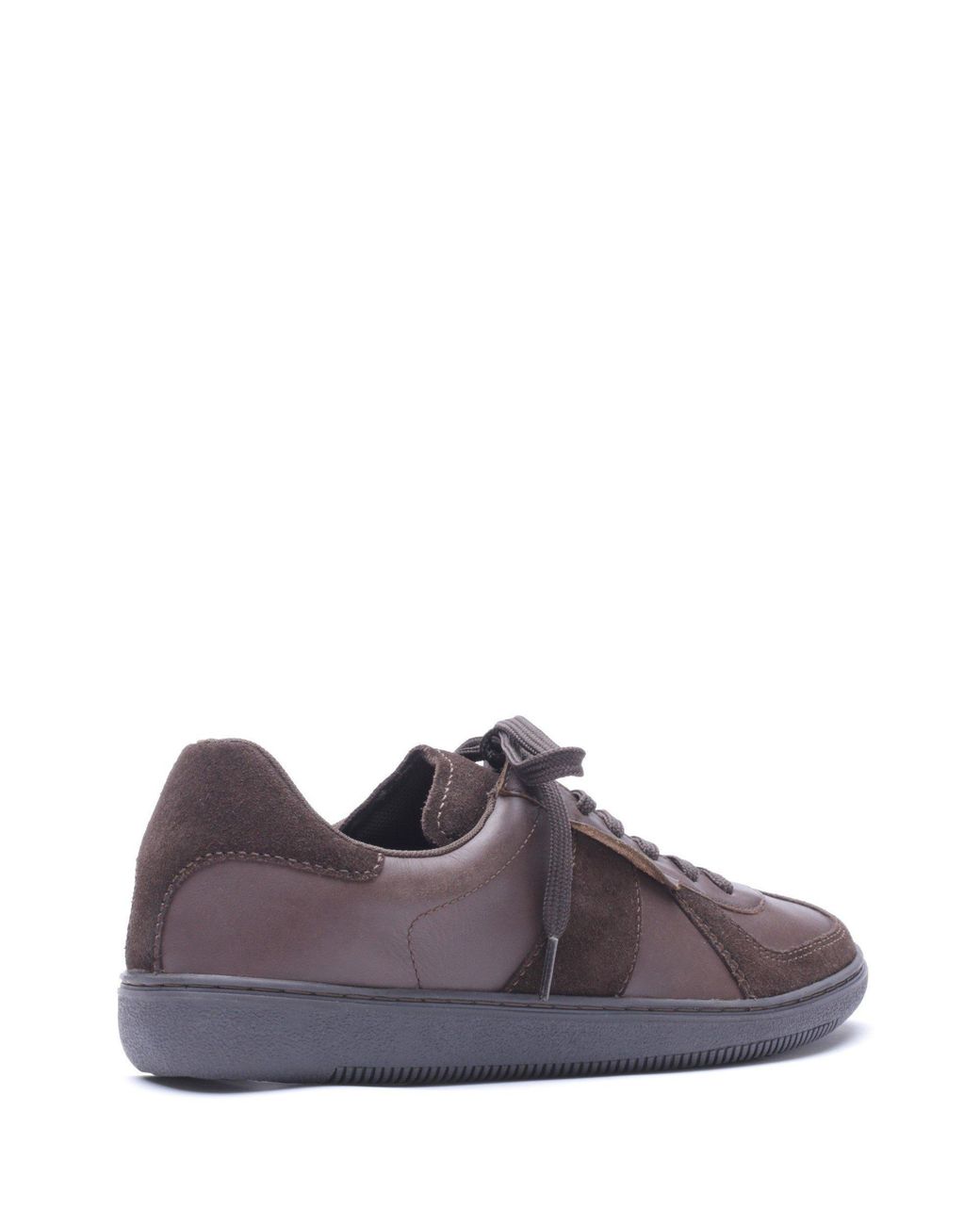 Base London Purple Tommo Leather Lace-Up Trainers for men