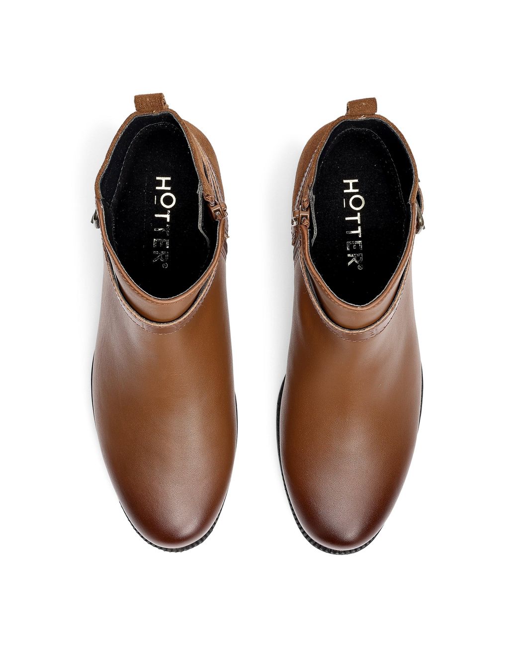 Hotter Brown Haydock Ankle Boots Standard Fit