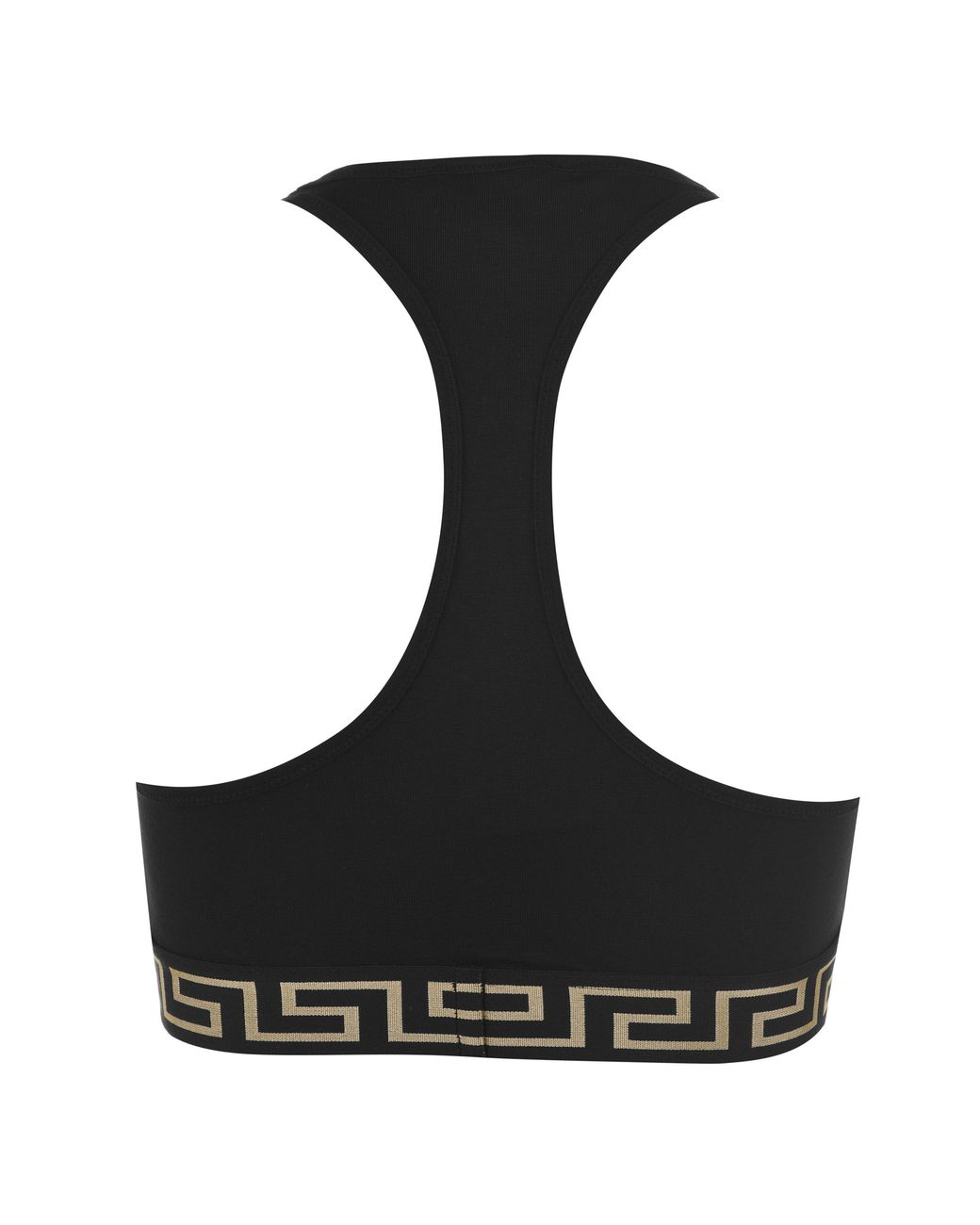 Versace Black Greca Border Sports Bra