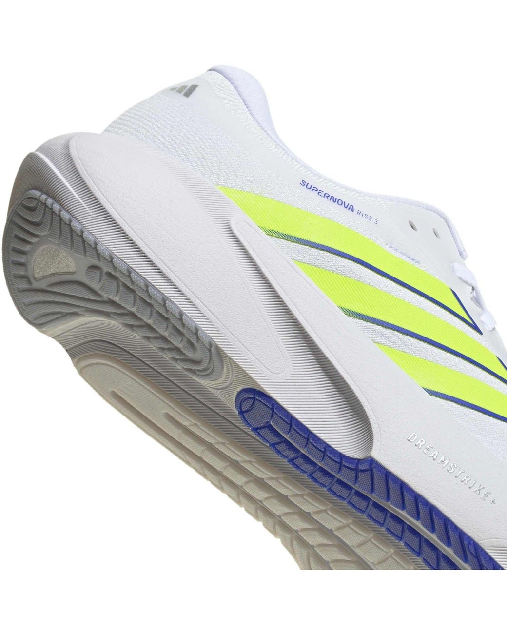 Adidas White Supernova Rise 3 Road Running Shoes for men