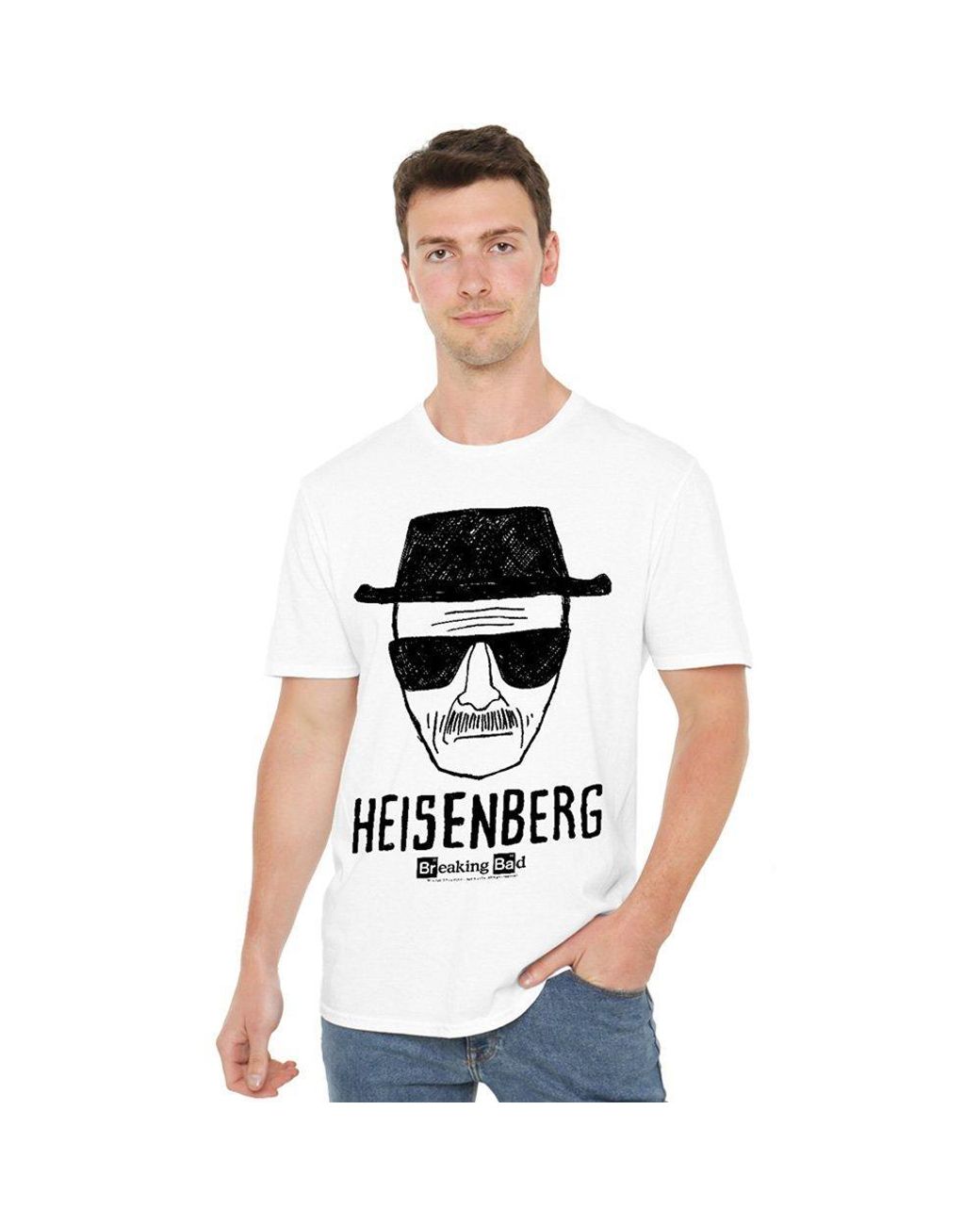 Breaking Bad White Heisenberg T Shirt for men