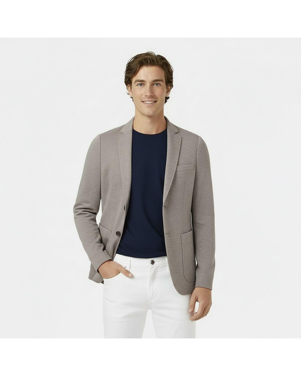 Jack Wills Gray Jersey Blazer for men