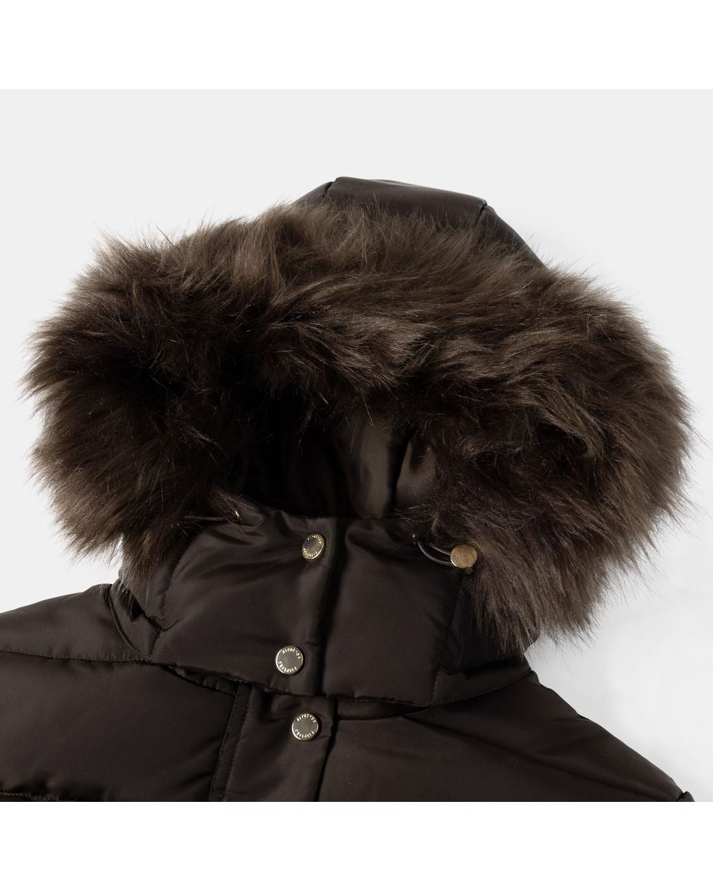 Firetrap Black Long Sleeve Mid-Length Puffer Jacket