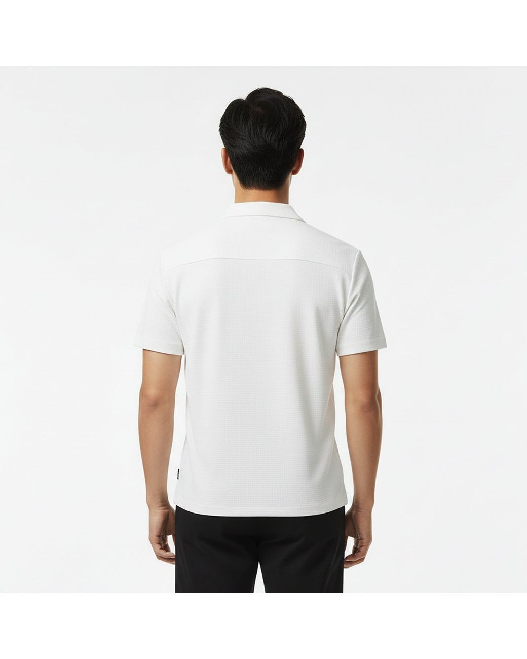 Boss White Pasini Short Sleeve Collared Shirt With Contrast Trim for men