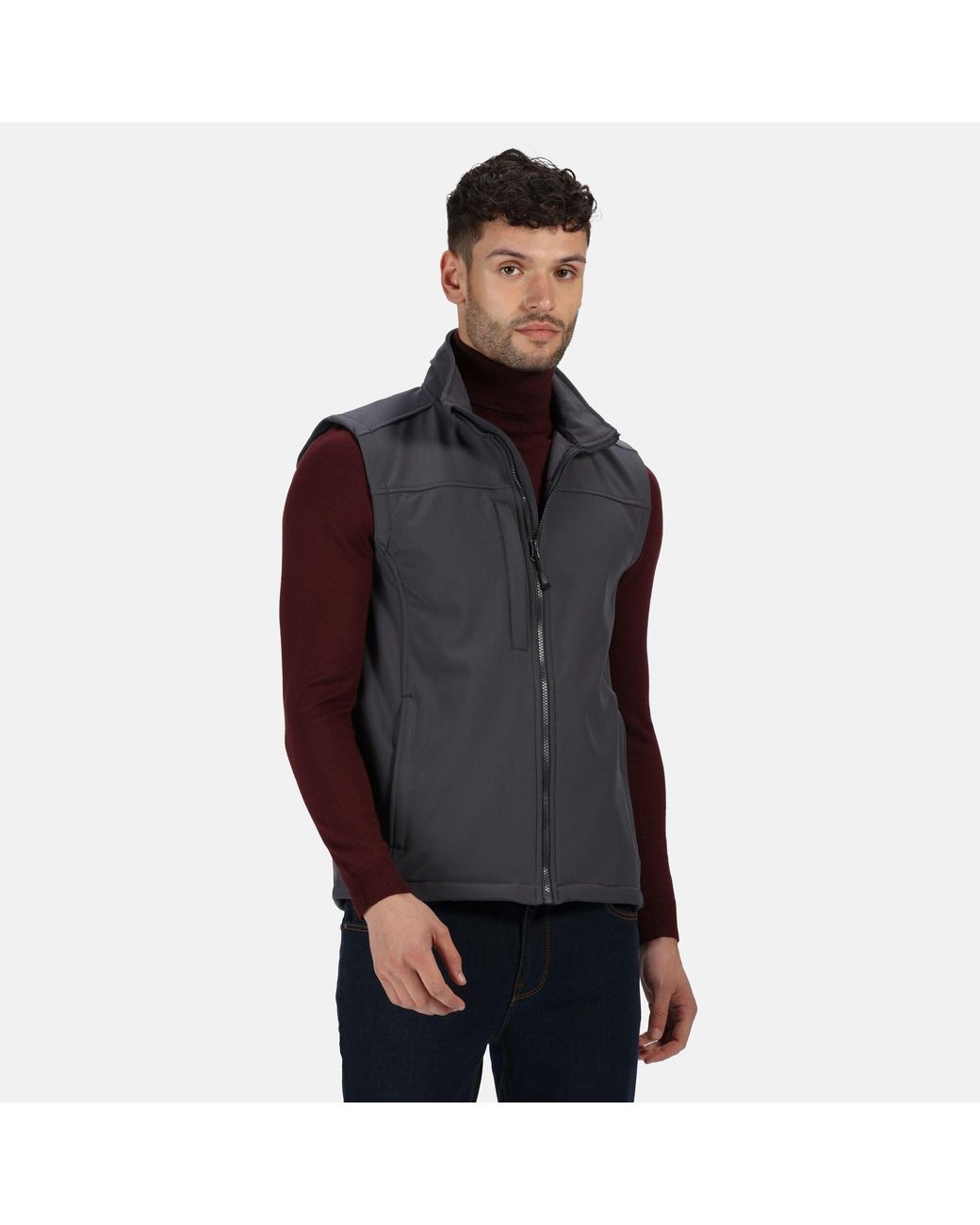 Regatta Blue Flux Softshell Gilet for men