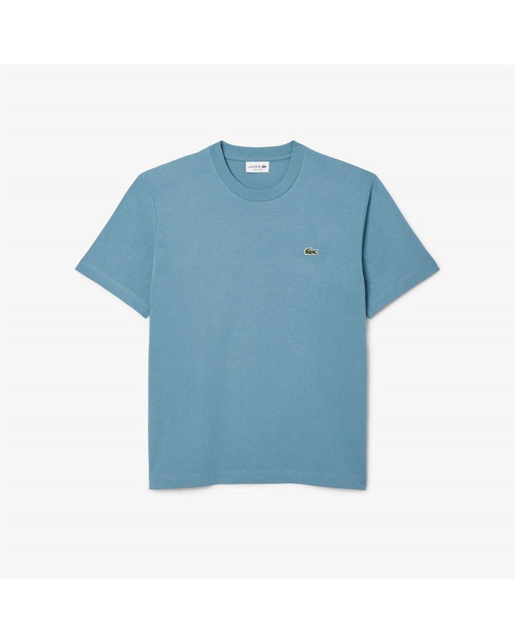 Lacoste Blue Regular Fit Small Logo T-Shirt for men